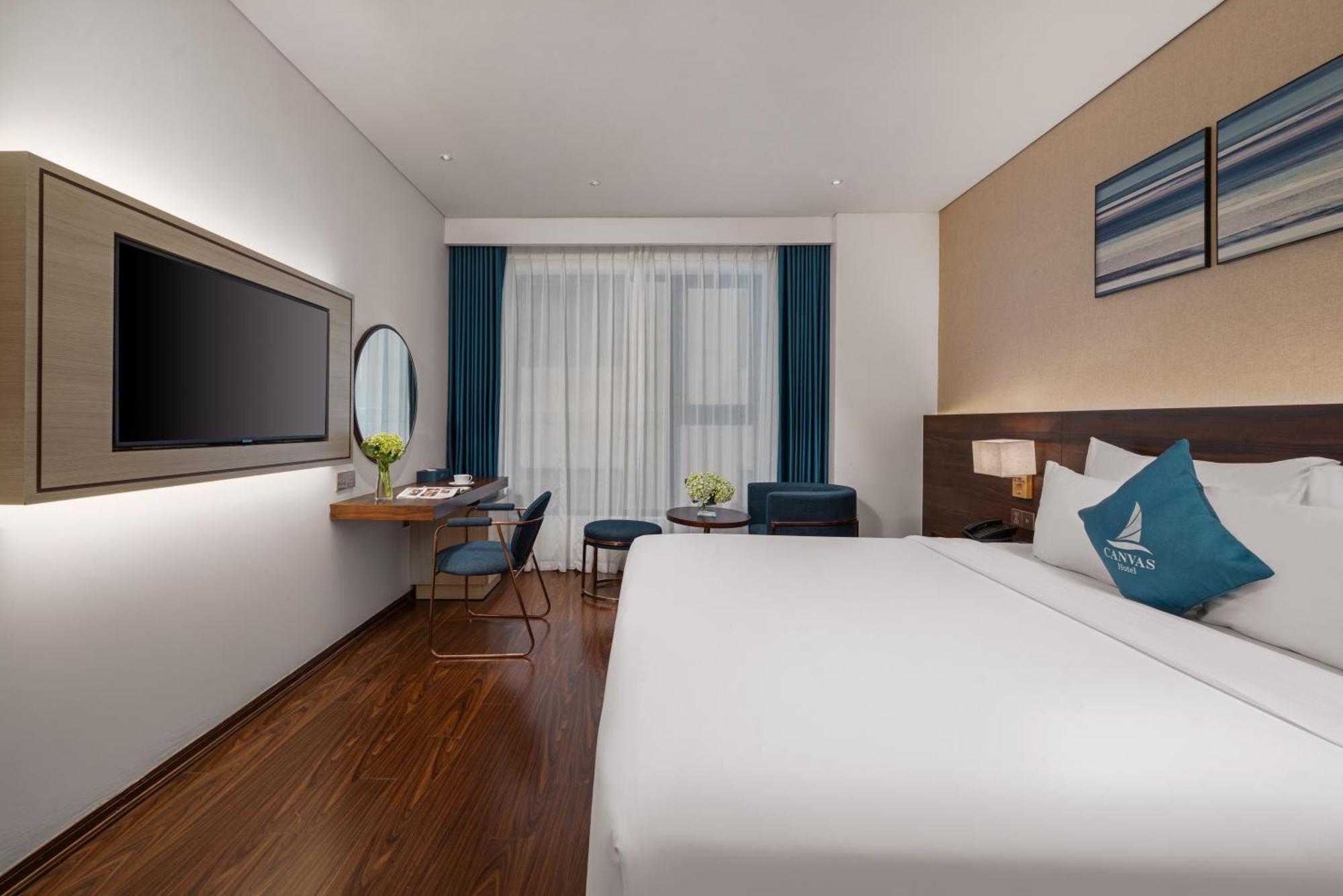 Canvas Danang Beach Hotel Bagian luar foto
