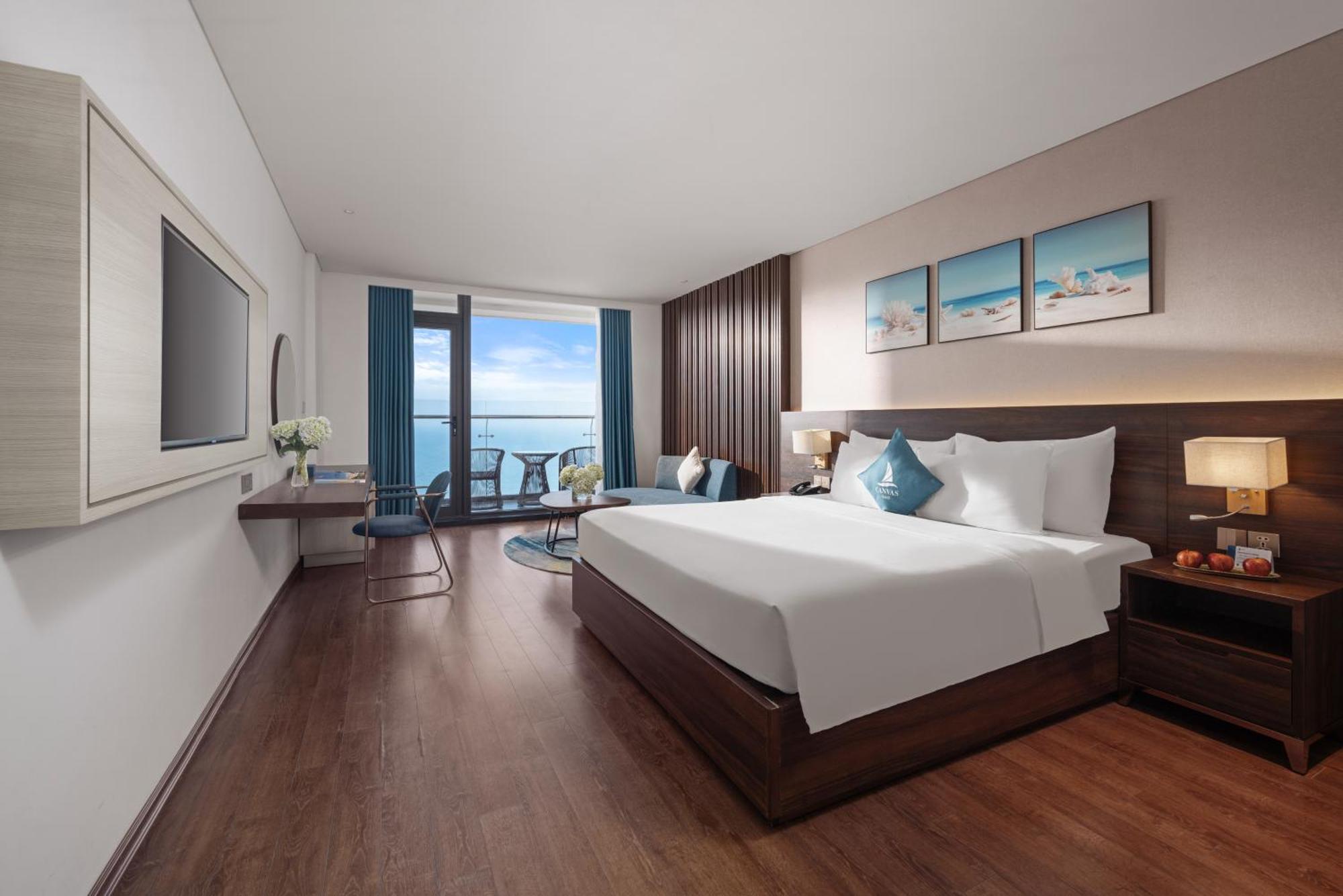 Canvas Danang Beach Hotel Bagian luar foto