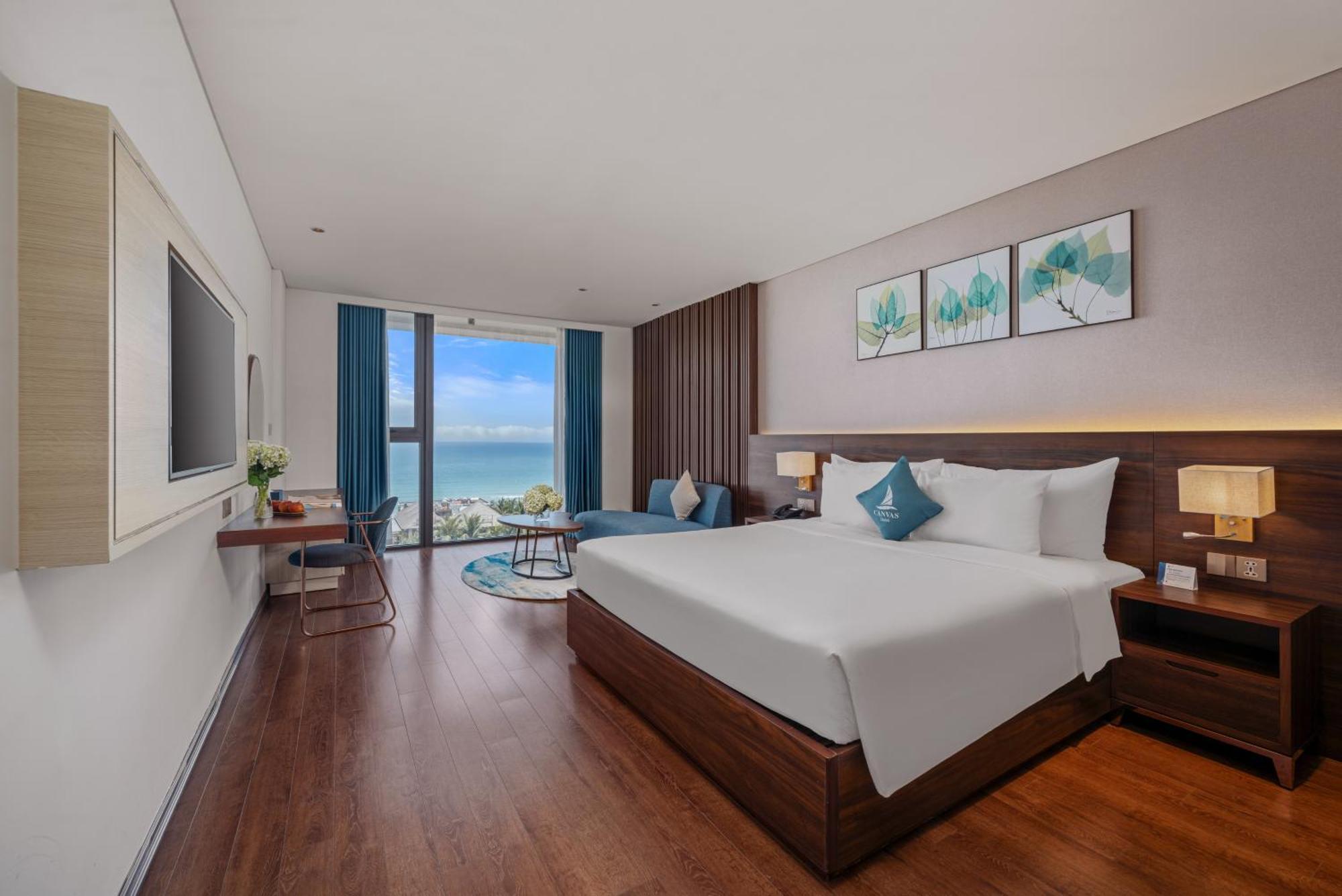 Canvas Danang Beach Hotel Bagian luar foto